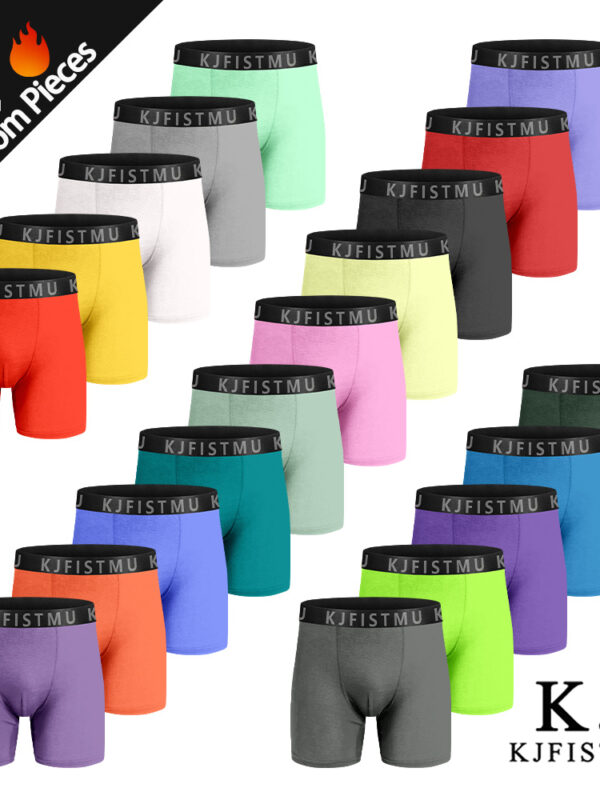 KJFISTMU Men's Solid Color Boxer Briefs - Random Blind Boxer Briefs (12-pack)